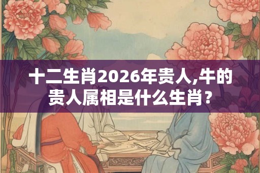 十二生肖2026年贵人,牛的贵人属相是什么生肖？