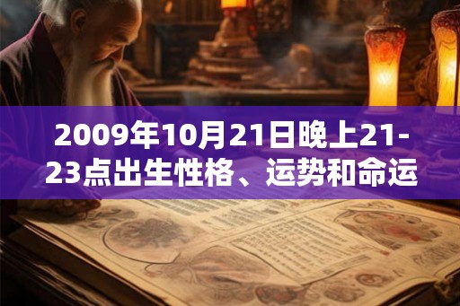 2009年10月21日晚上21-23点出生性格、运势和命运
