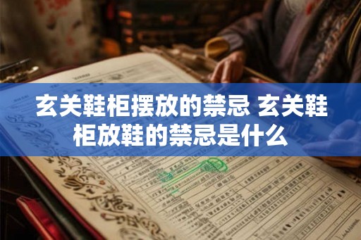 玄关鞋柜摆放的禁忌 玄关鞋柜放鞋的禁忌是什么