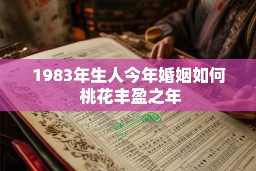 1983年生人今年婚姻如何 桃花丰盈之年