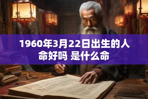 1960年3月22日出生的人命好吗 是什么命