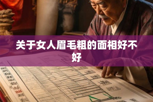 关于女人眉毛粗的面相好不好