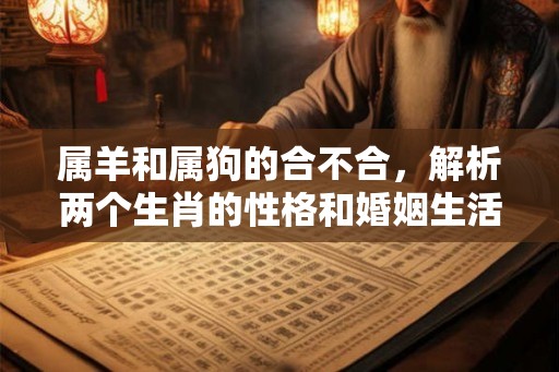 属羊和属狗的合不合，解析两个生肖的性格和婚姻生活
