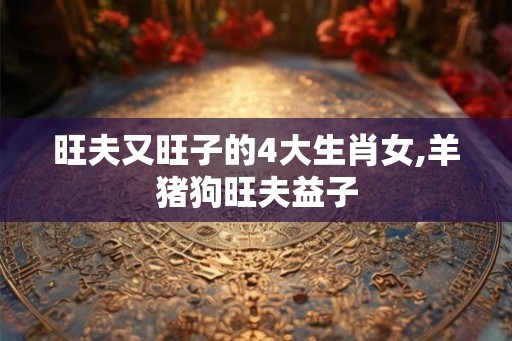 旺夫又旺子的4大生肖女,羊猪狗旺夫益子 旺夫又旺子的4大生肖女,羊猪狗旺夫益子