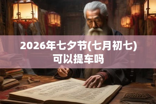 2026年七夕节(七月初七)可以提车吗