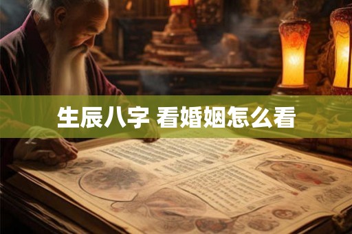 生辰八字 看婚姻怎么看 生辰八字 看婚姻怎么看