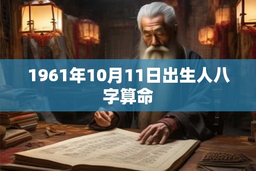 1961年10月11日出生人八字算命