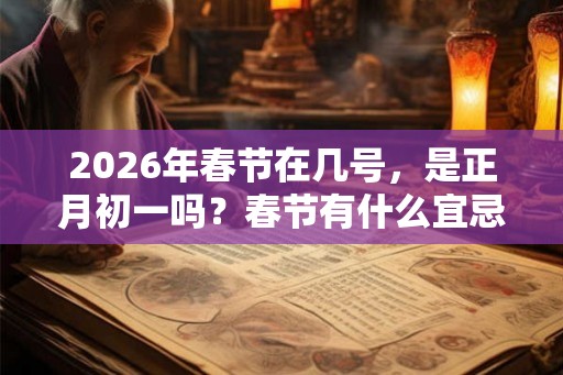 2026年春节在几号,是正月初一吗?春节有什么宜忌内容? 2026年春节在几号,是正月初一吗?春节有什么宜忌内容?