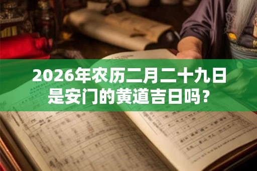 2026年农历二月二十九日是安门的黄道吉日吗？