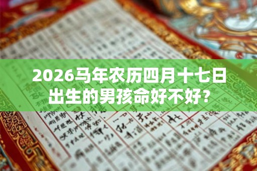 2026马年农历四月十七日出生的男孩命好不好？