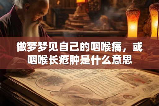 做梦梦见自己的咽喉痛，或咽喉长疮肿是什么意思