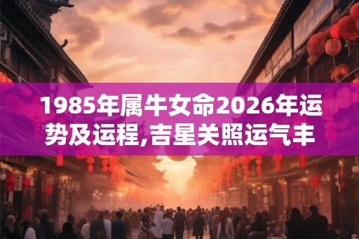 1985年属牛女命2026年运势及运程,吉星关照运气丰厚 1985年属牛女命2026年运势及运程,吉星关照运气丰厚