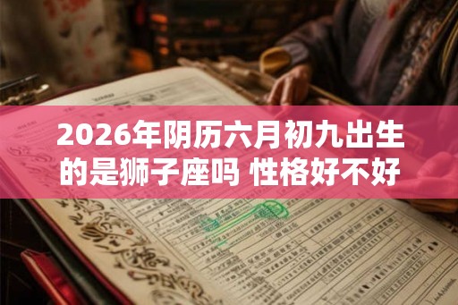2026年阴历六月初九出生的是狮子座吗 性格好不好 2026年阴历六月初九出生的是狮子座吗 性格好不好