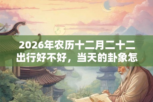 2026年农历十二月二十二出行好不好,当天的卦象怎么样? 2026年农历十二月二十二出行好不好,当天的卦象怎么样?