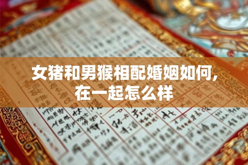 女猪和男猴相配婚姻如何,在一起怎么样