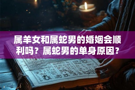 属羊女和属蛇男的婚姻会顺利吗？属蛇男的单身原因？