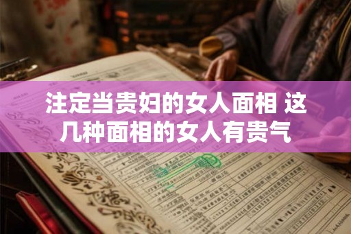 注定当贵妇的女人面相 这几种面相的女人有贵气