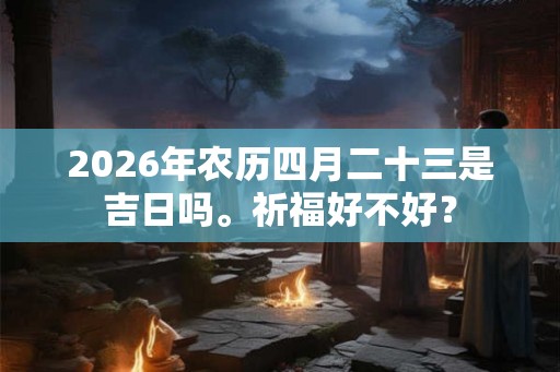 2026年农历四月二十三是吉日吗。祈福好不好？