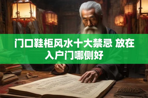 门口鞋柜风水十大禁忌 放在入户门哪侧好
