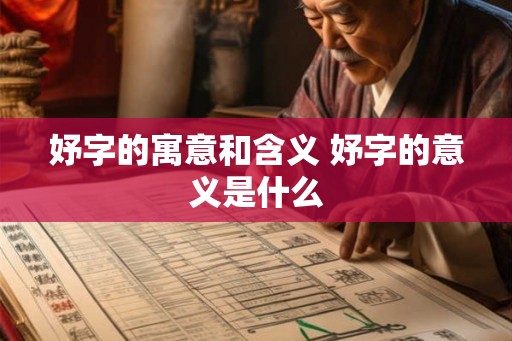 妤字的寓意和含义 妤字的意义是什么