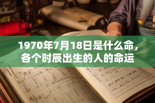 1970年7月18日是什么命,各个时辰出生的人的命运 1970年7月18日是什么命,各个时辰出生的人的命运