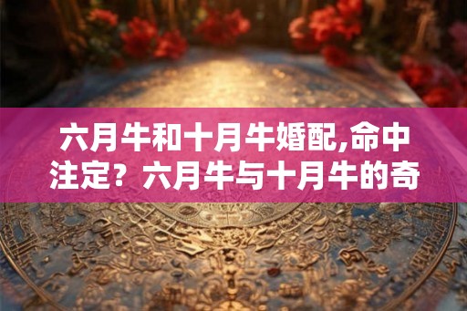 六月牛和十月牛婚配,命中注定？六月牛与十月牛的奇妙婚配