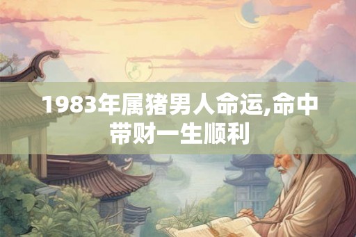1983年属猪男人命运,命中带财一生顺利 1983年属猪男人命运,命中带财一生顺利