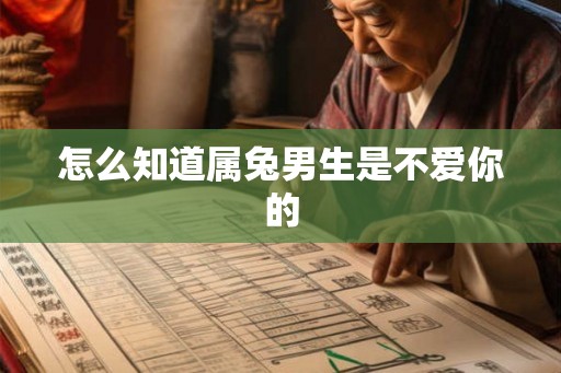 怎么知道属兔男生是不爱你的