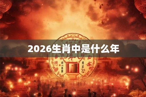 2026生肖中是什么年