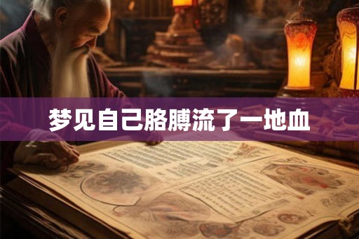梦见自己胳膊流了一地血