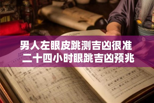 男人左眼皮跳测吉凶很准  二十四小时眼跳吉凶预兆