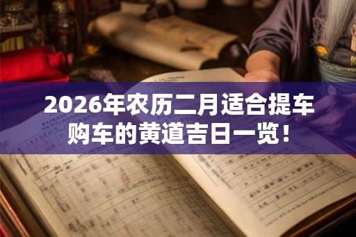 2026年农历二月适合提车购车的黄道吉日一览! 2026年农历二月适合提车购车的黄道吉日一览!