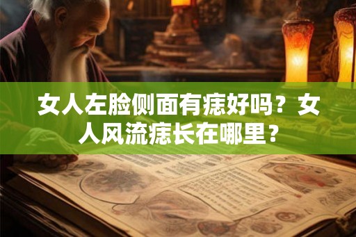 女人左脸侧面有痣好吗？女人风流痣长在哪里？