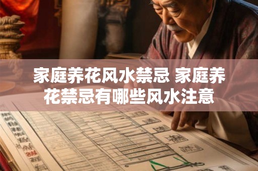 家庭养花风水禁忌 家庭养花禁忌有哪些风水注意