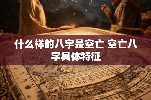 什么样的八字是空亡 空亡八字具体特征