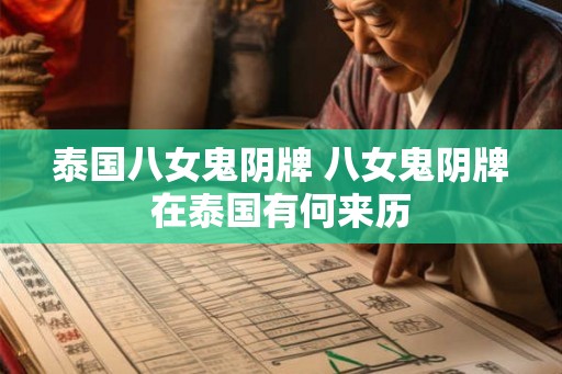 泰国八女鬼阴牌 八女鬼阴牌在泰国有何来历