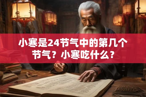 小寒是24节气中的第几个节气？小寒吃什么？