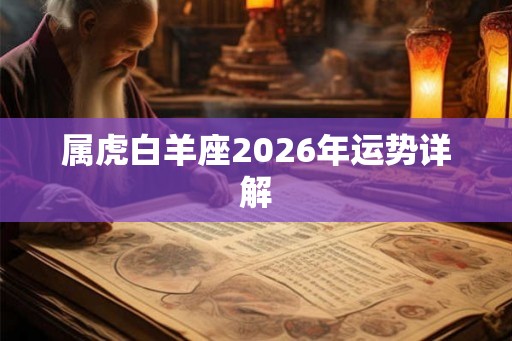 属虎白羊座2026年运势详解