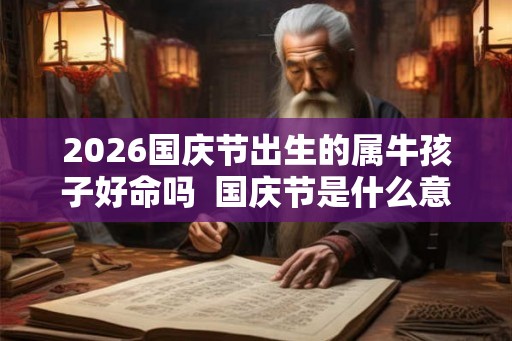 2026国庆节出生的属牛孩子好命吗  国庆节是什么意思