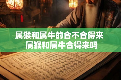 属猴和属牛的合不合得来  属猴和属牛合得来吗