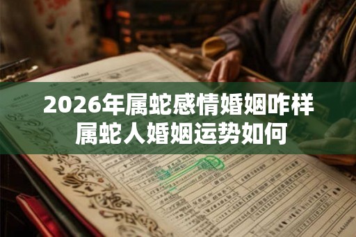 2026年属蛇感情婚姻咋样 属蛇人婚姻运势如何
