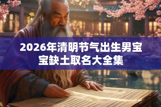 2026年清明节气出生男宝宝缺土取名大全集