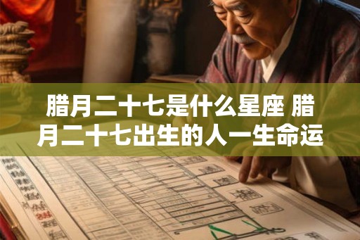 腊月二十七是什么星座 腊月二十七出生的人一生命运 腊月二十七是什么星座 腊月二十七出生的人一生命运
