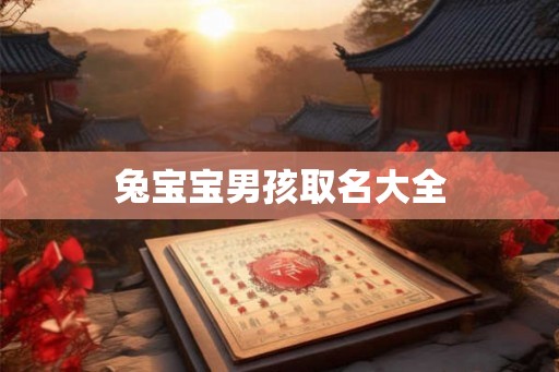 兔宝宝男孩取名大全