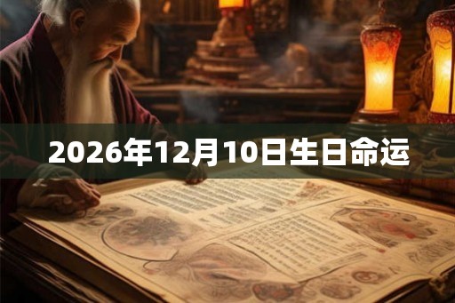 2026年12月10日生日命运