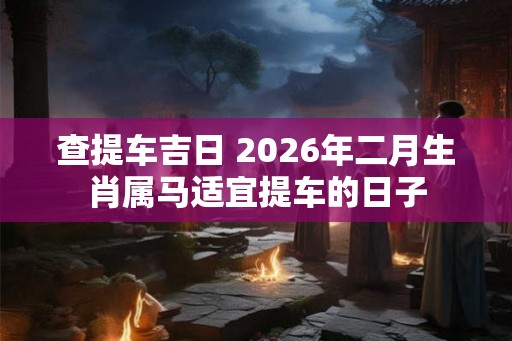 查提车吉日 2026年二月生肖属马适宜提车的日子