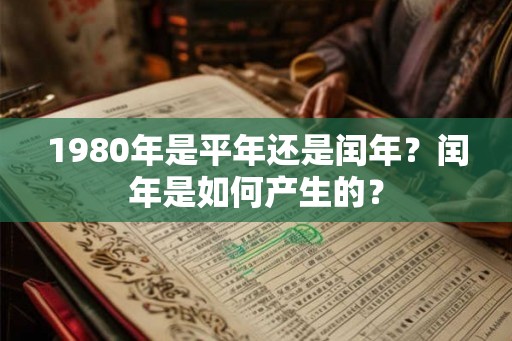 1980年是平年还是闰年？闰年是如何产生的？