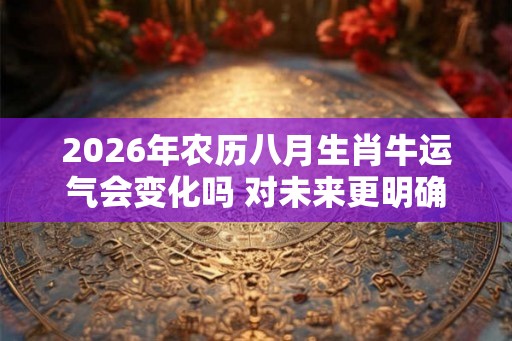 2026年农历八月生肖牛运气会变化吗 对未来更明确