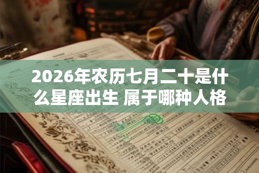 2026年农历七月二十是什么星座出生 属于哪种人格
