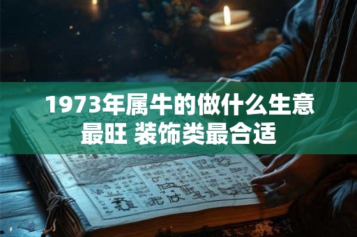 1973年属牛的做什么生意最旺 装饰类最合适